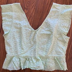 Sleeveless cropped top